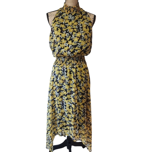Sam Edelman Asymmetrical High-Low Flotal Sundress - 12 - Picture 1 of 10